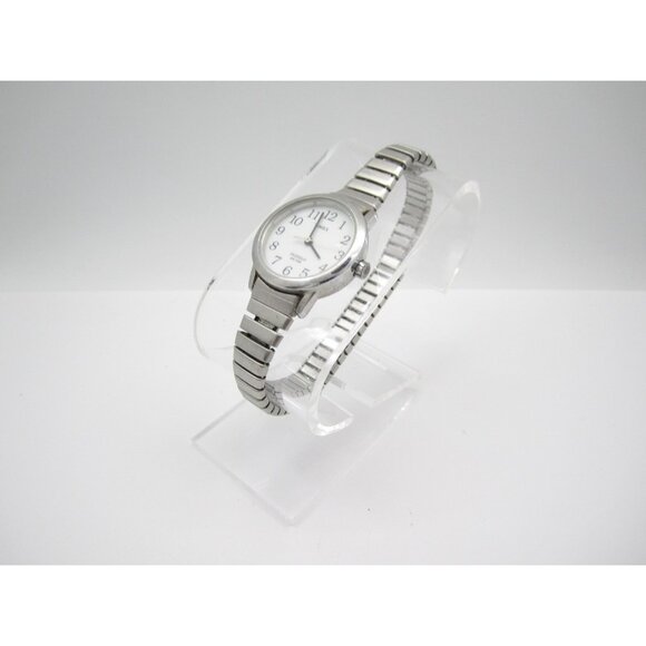 Women Timex Indiglo Quartz 30m WR Analog 25mm Round Watch (H904) "New Battery" - Picture 7 of 11